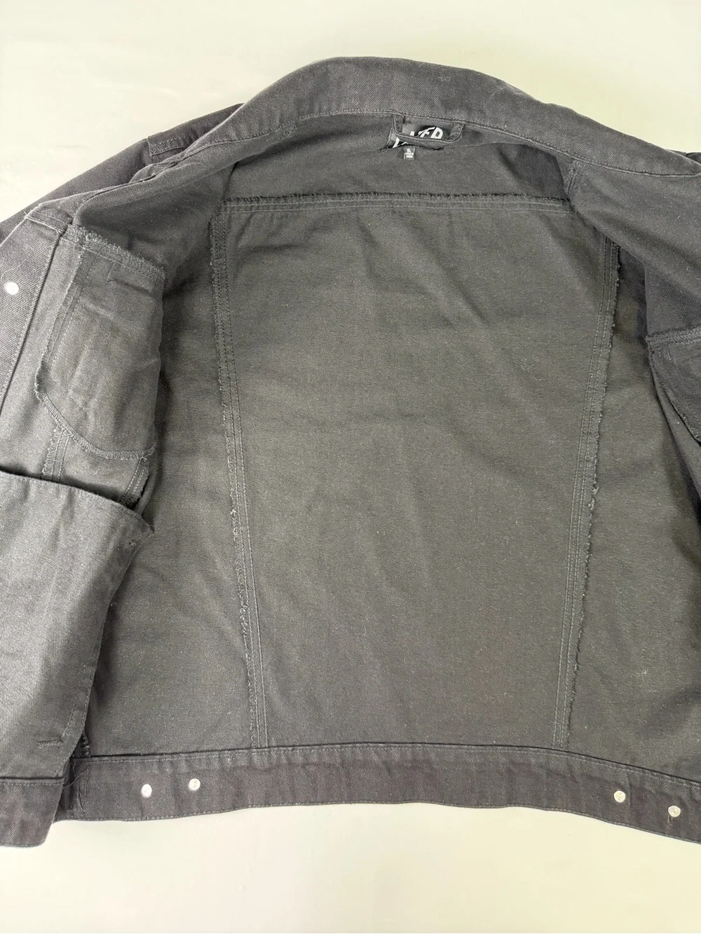 Lazer black denim